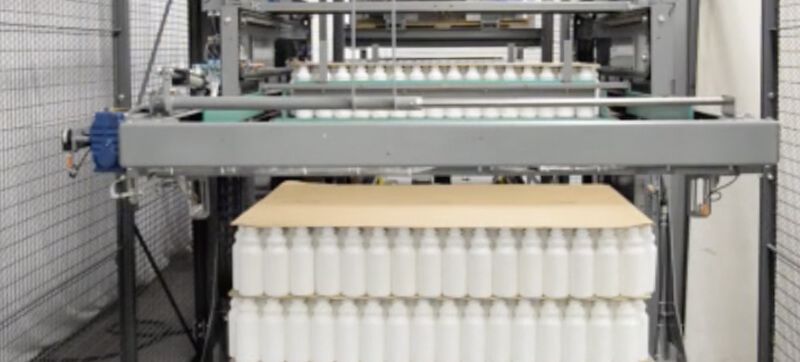 Depalletizing Dairy Bottles