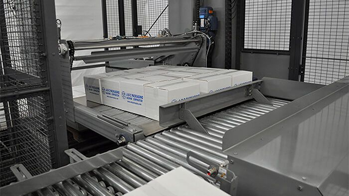 M72A palletizer Features for Positive Load Transfer