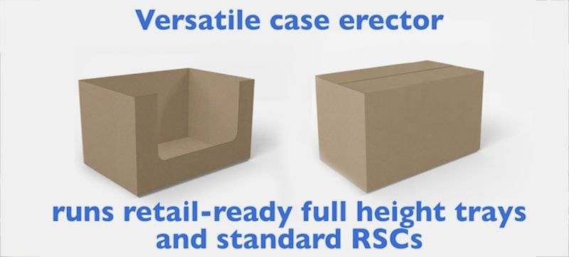 Erect Display Trays & RSC Cases machine