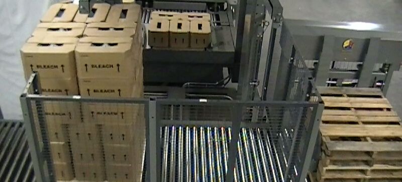 Palletizing Household Chemicals