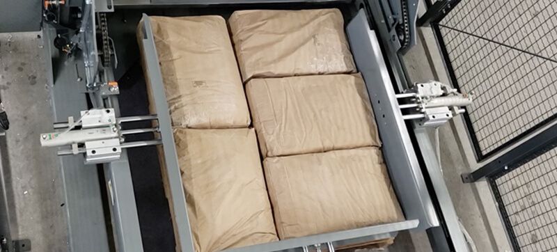 Palletizing Cement-Filled Bags