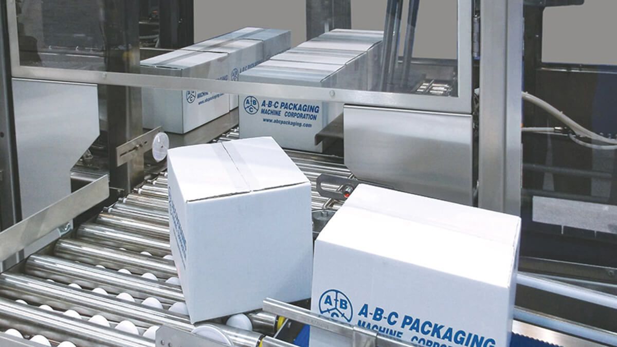 A-B-C palletizing machine